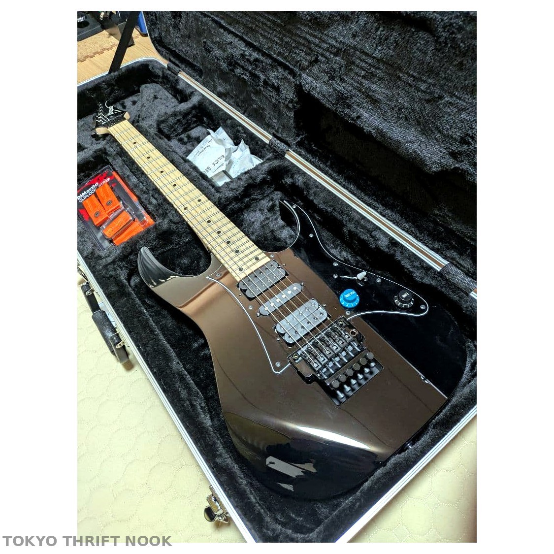 [Very Good] Ibanez RG550 Genesis Collection Electric Guitar Black HSH Edge Trem