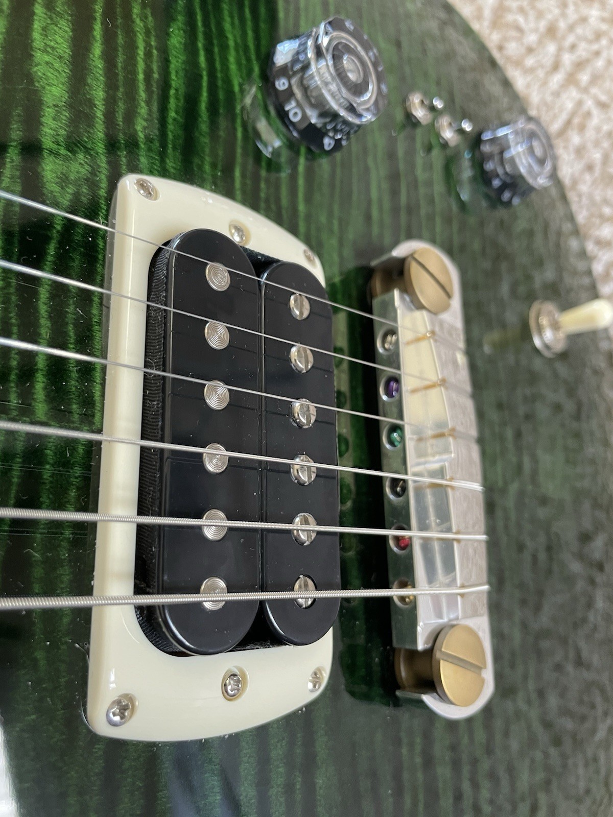 PRS SE Paul’s Teal Black Electric Guitar Paul Reed Smith Locking Tuners Gig Bag