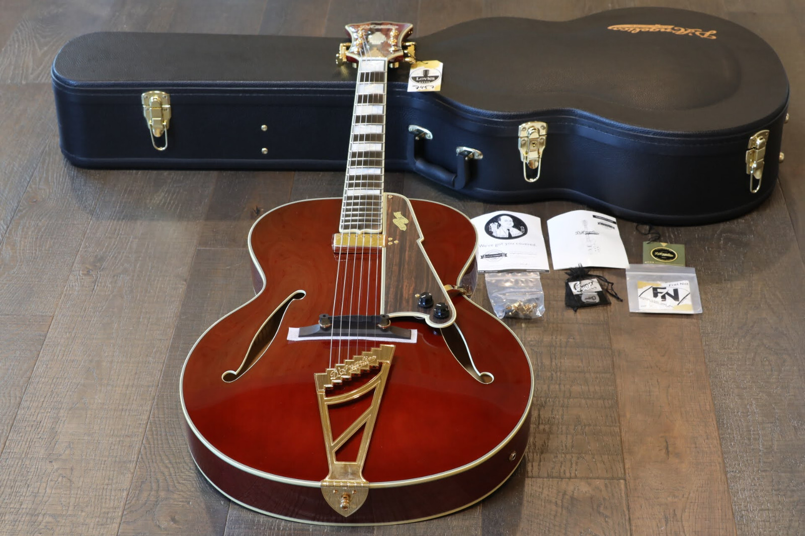 D’Angelico Excel Style B Throwback Hollowbody Archtop Guitar Viola + OHSC