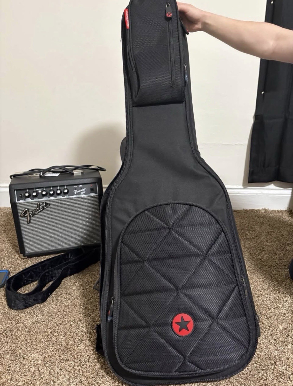 Complete Ibanez Electric Guitar Starter Pack – Fender Amp (Needs Strings)