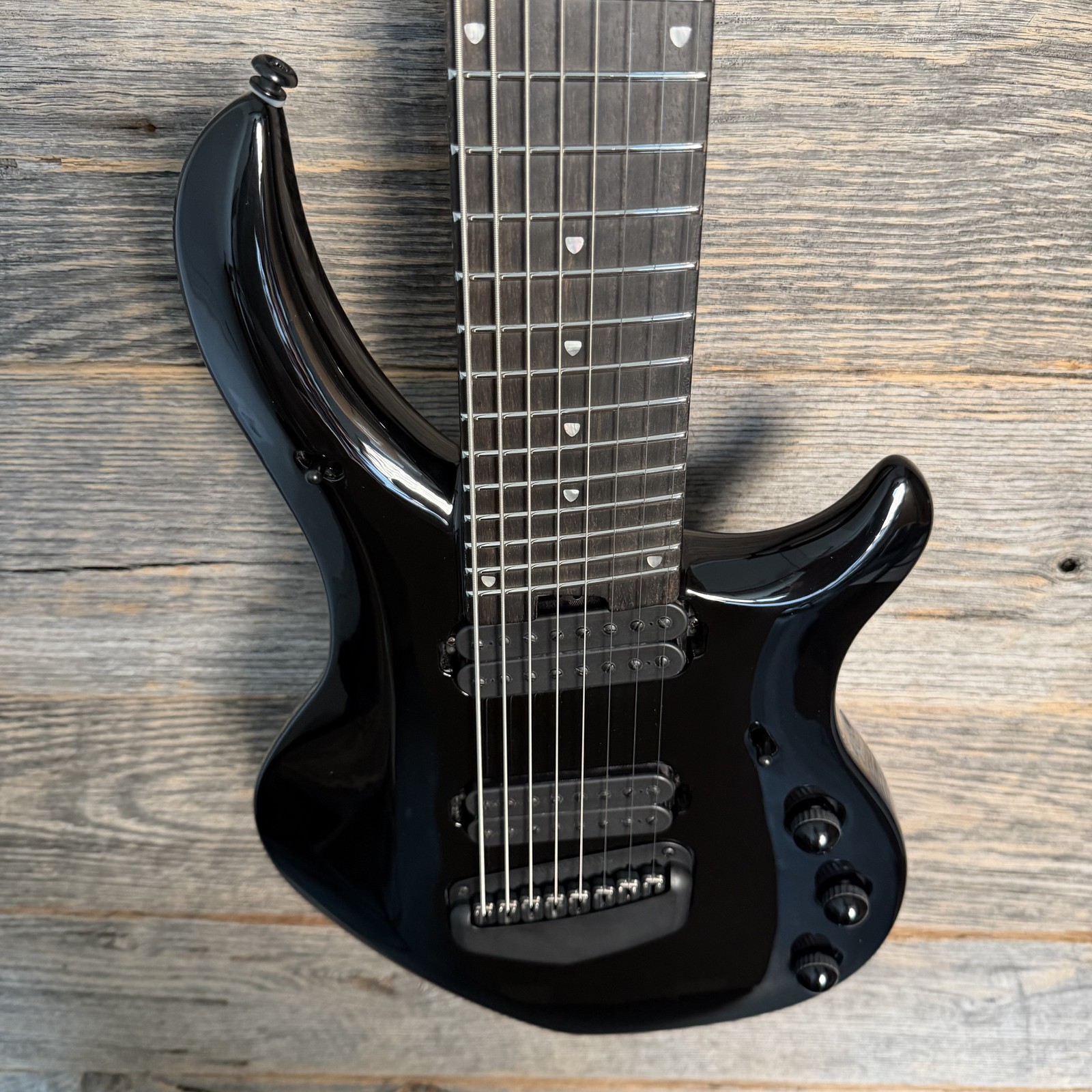 Ernie Ball Music Man Majesty 8 8-String Electric Guitar – Dark Side w/Ebony FB