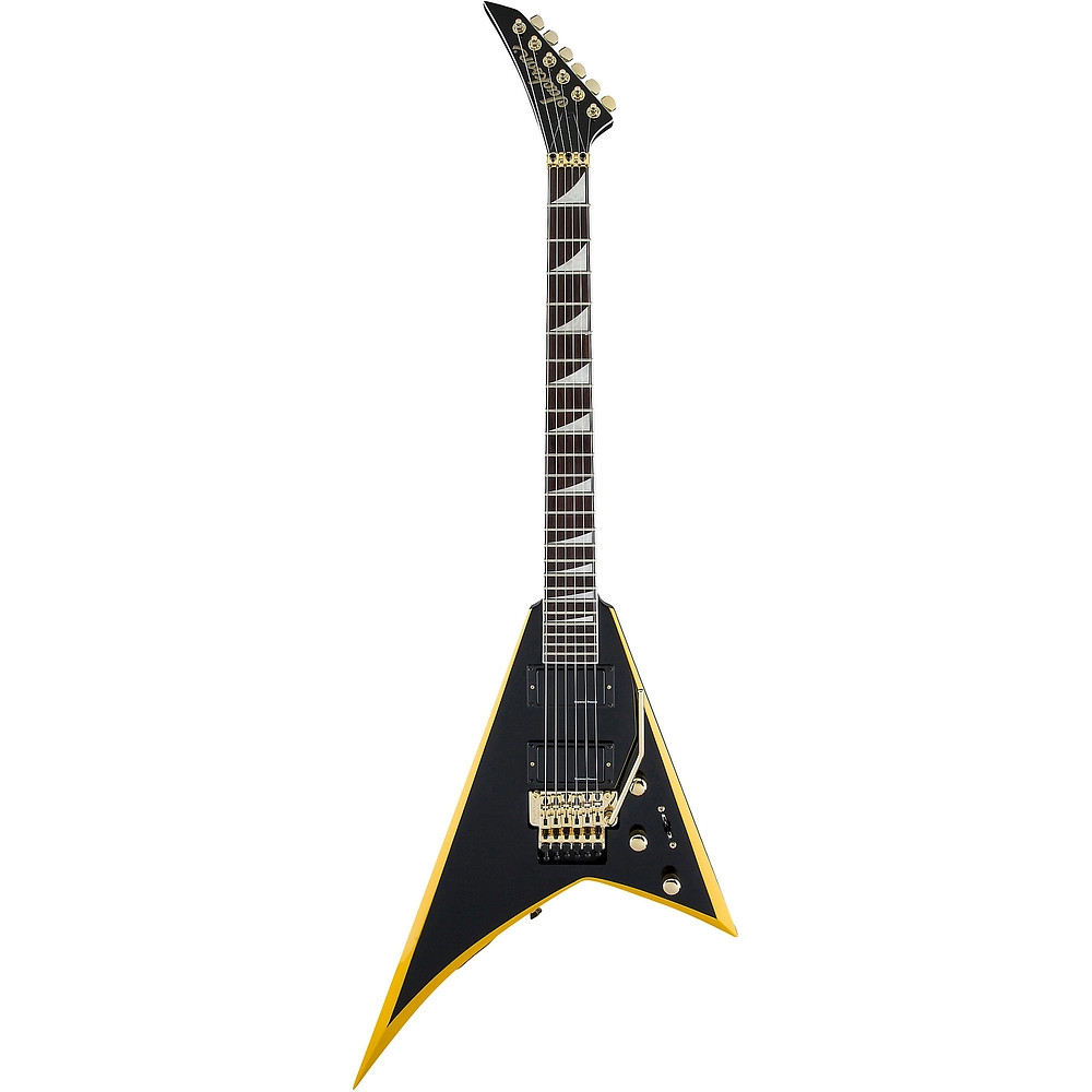 Jackson X Series Rhoads RRX24 Electric Guitar Black with Yellow Bevels