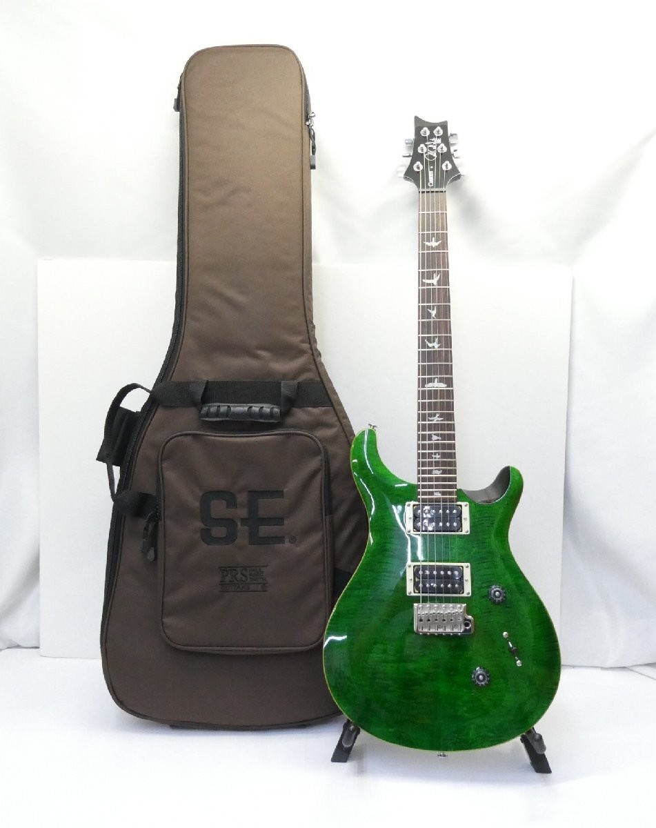 PRS SE Custom24 Electric Guitar Emerald Green 2025 Model with Gig Bag