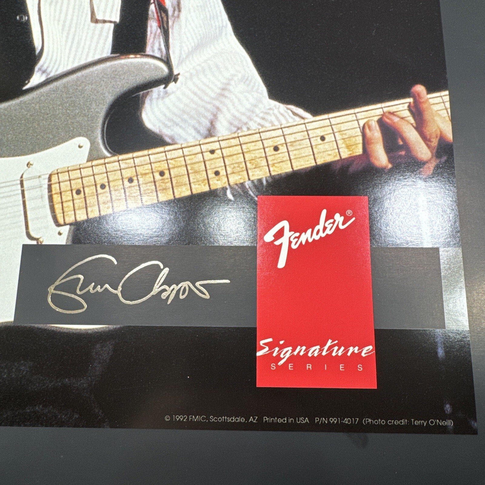 Fender Signature Series Stratocaster Eric Clapton 1992 Poster – Rare 22×17