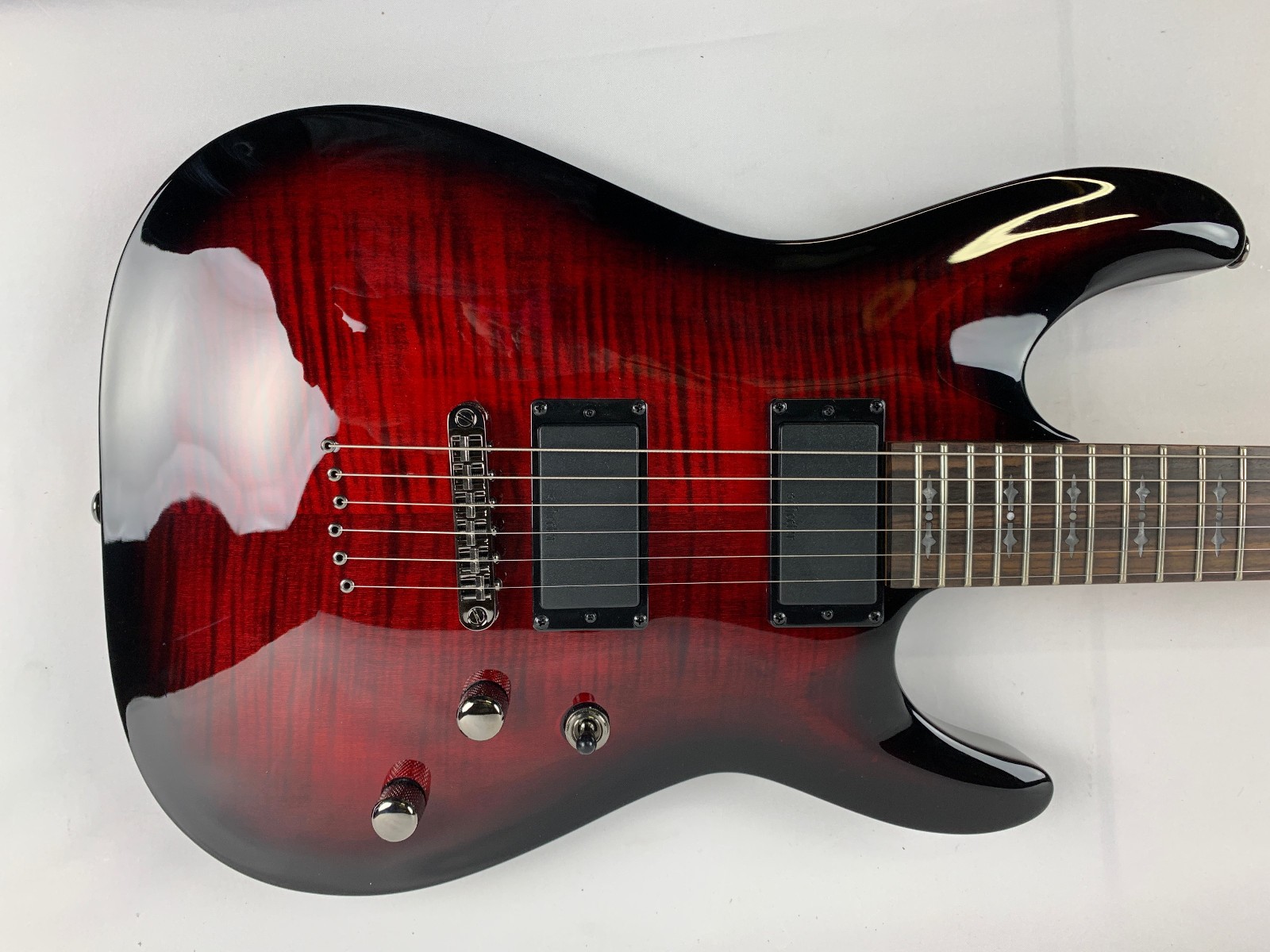 Schecter Demon-6 Crimson Red Burst CRB Electric Guitar B-Stock Demon6 Demon