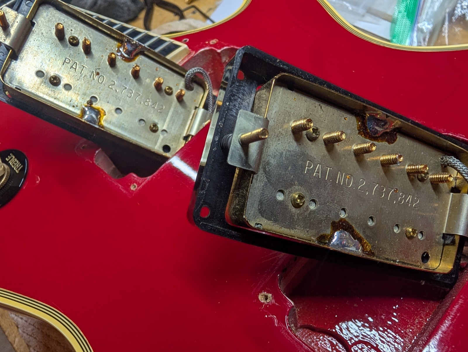 1985 Gibson Les Paul Custom Electric Guitar Ferrari Red Tim Shaw 100% Original
