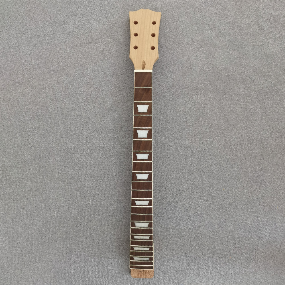 SG style 6 String DIY Electric Guitar Kit Solid Mahogany Body Flamed Maple Top