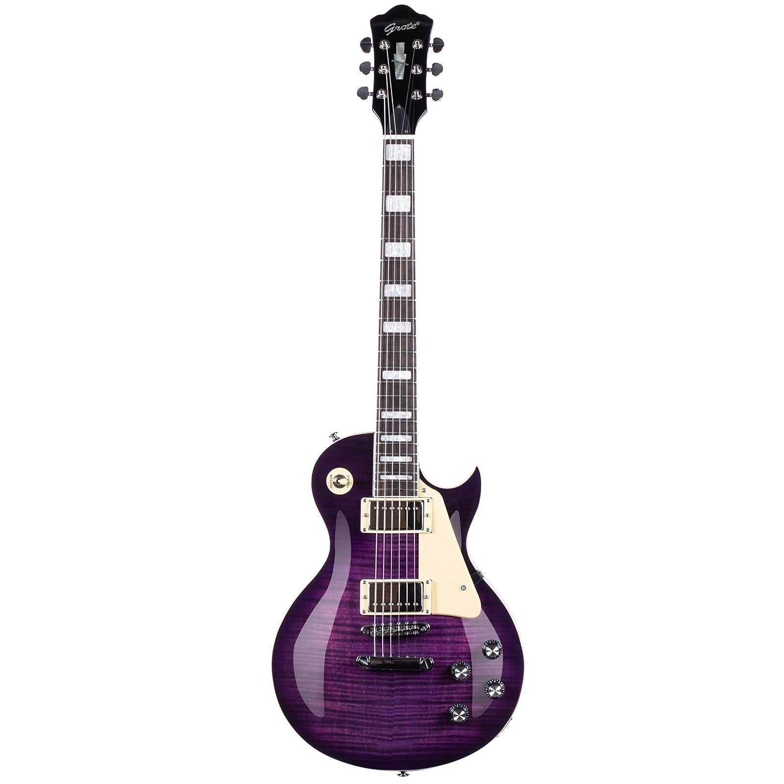GROTE LPYS-006 Solid Body Electric Guitar with Gigbag – Purple