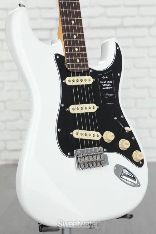 Fender Player II Stratocaster Electric Guitar – Polar White with Rosewood