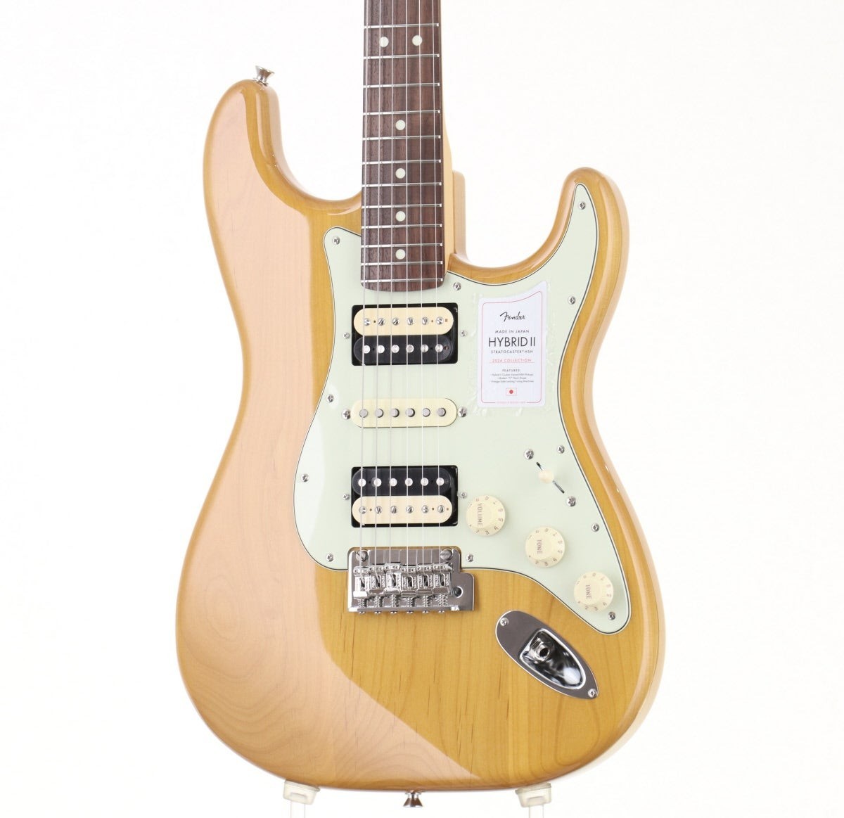 Fender 2024 Collection Made in Japan Hybrid II Stratocaster HSH Vintage Natural