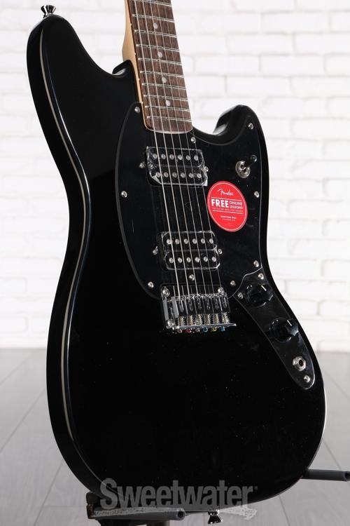 Squier Sonic Mustang HH Electric Guitar – Black, Laurel Fingerboard