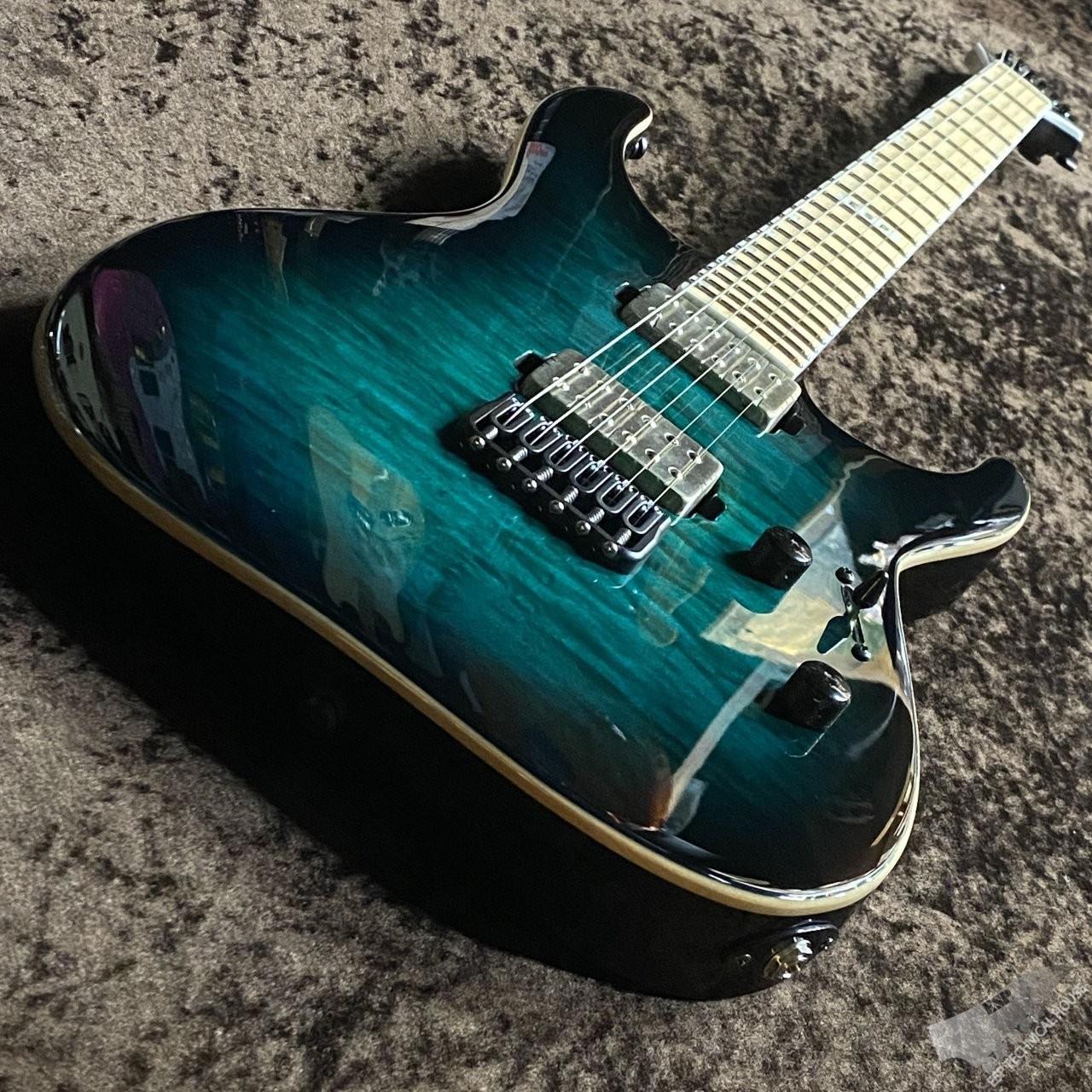 E-II M-II NT HS QM Black Turquoise Burst #GG7zz