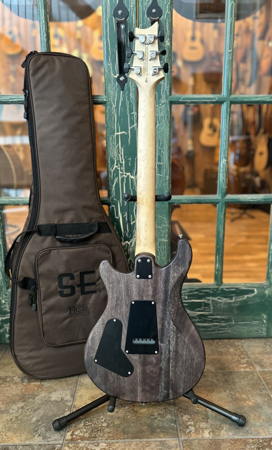 PRS SE CE 24 Standard Satin Charcoal Electric Guitar With Soft Deluxe Case