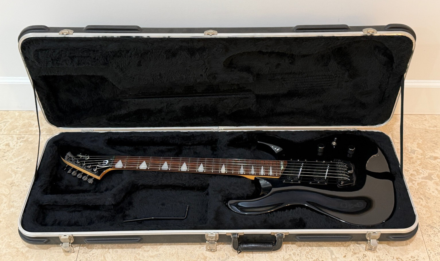 1996 Epiphone Pro-2 Super Strat Electric Guitar – Metallic Black