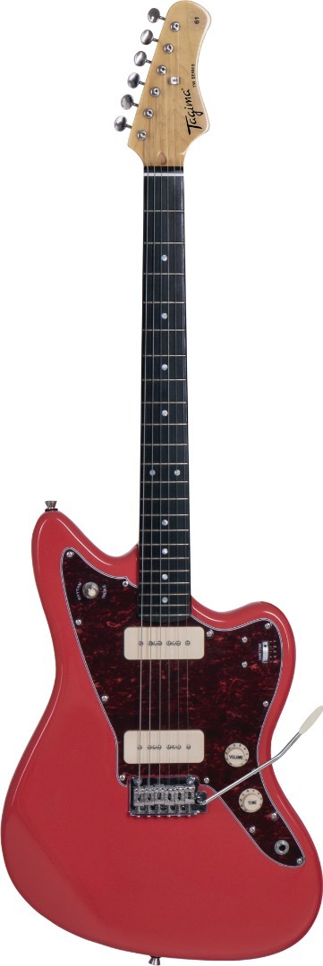 Tagima TW61 FR-DF/TT Offset Electric Guitar w/P90s, Fiesta Red – Demo – JazzMast