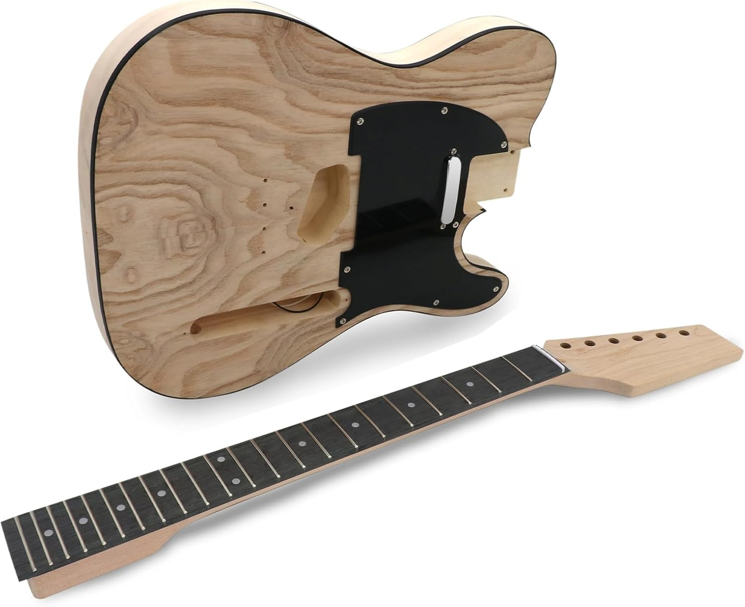 DIY Electric Guitar Kit Beginner Kit TL Style 6 String Right Handed Basswood Bod