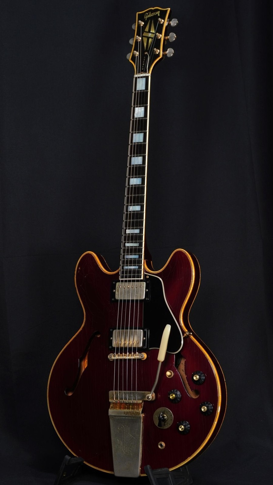 Gibson 1967 ES-355TD-SV w/Maestro Vibrola Sparkling Burgundy [872739]