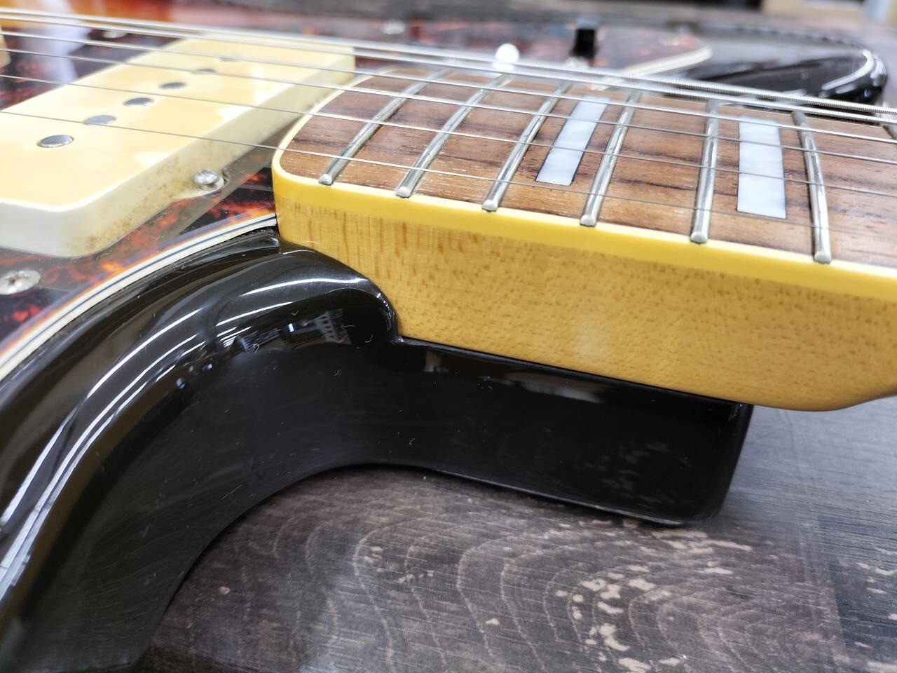 Fender Japan Jazzmaster Guitar JM66B 3-Tone Sunburst Block Inlay