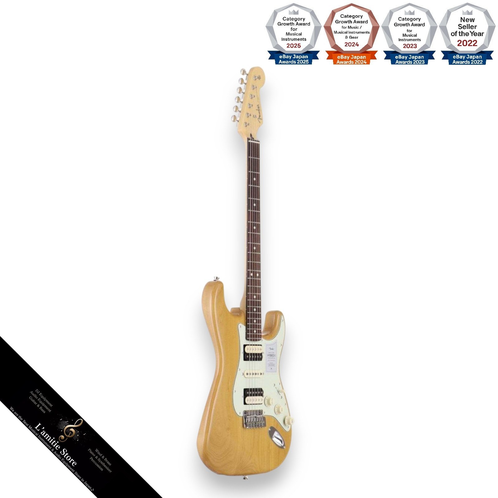 Fender 2024 Japan Hybrid II Stratocaster HSH Rosewood Guitar Japan