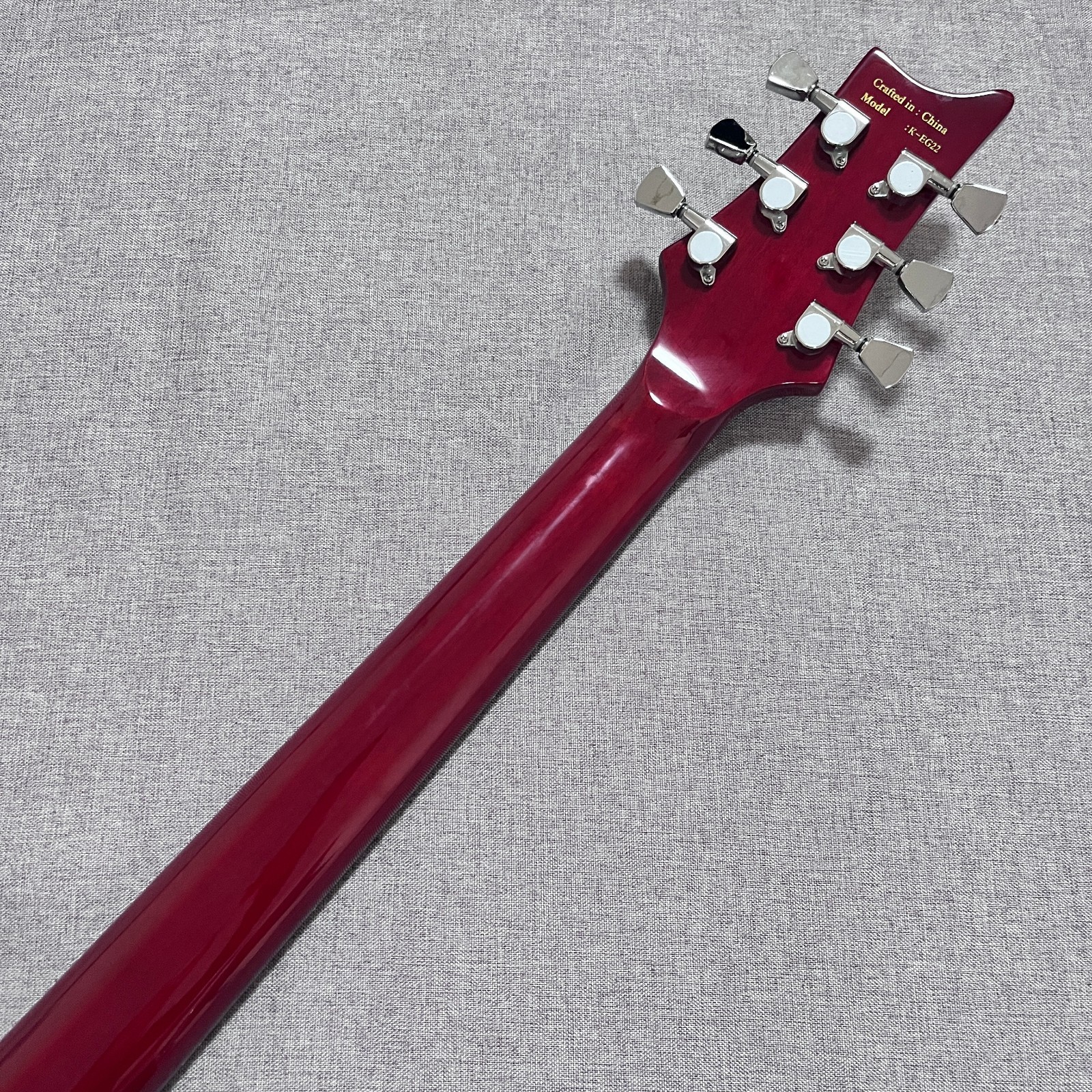 PRS Style Electric Guitar Quilted Maple Top Transparent Red Bird Inlay HH Pickup