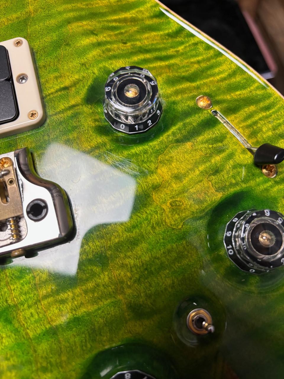2019 PRS Custom 22 10-Top Piezo Trampas Green w/case