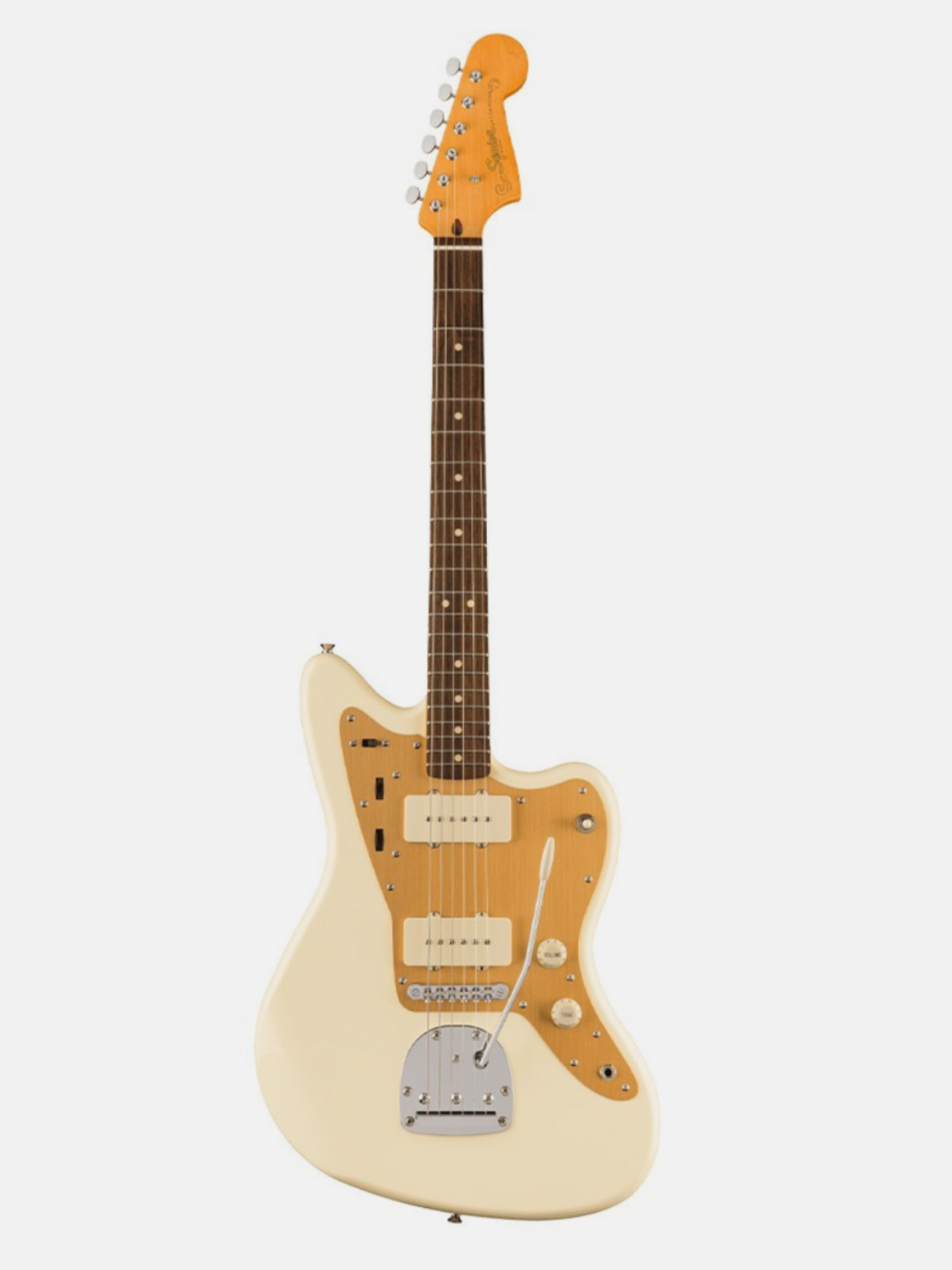 Used Squier J Mascis Jazzmaster – Vintage White w/ Laurel FB