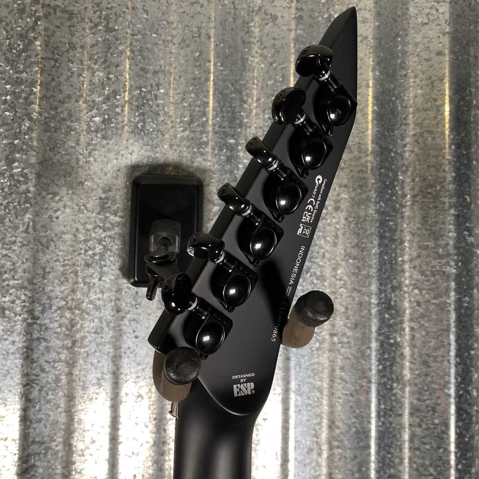 ESP LTD M-BLK Black Metal Black Satin Guitar MBKMBLKS #0865 Used