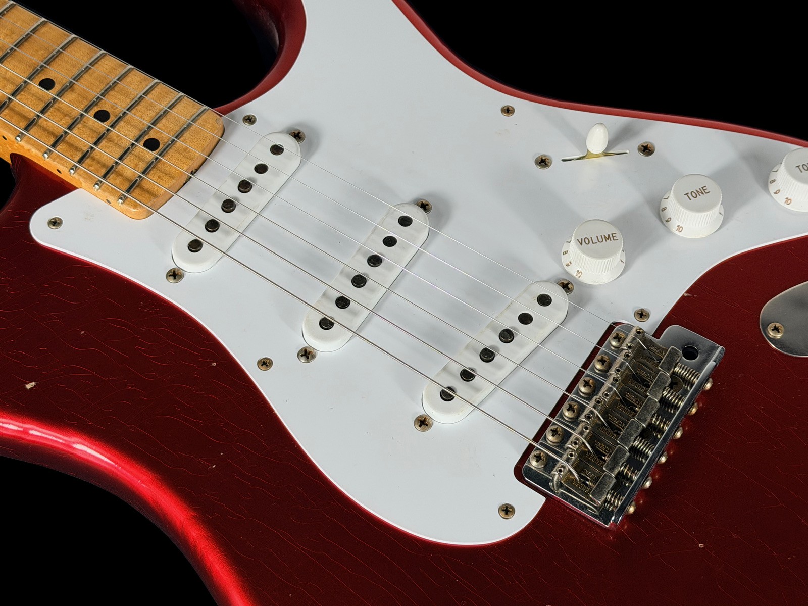 2025 FENDER STRATOCASTER 54 CUSTOM SHOP JOURNEYMAN 70TH ANNIV ~ CANDY APPLE RED
