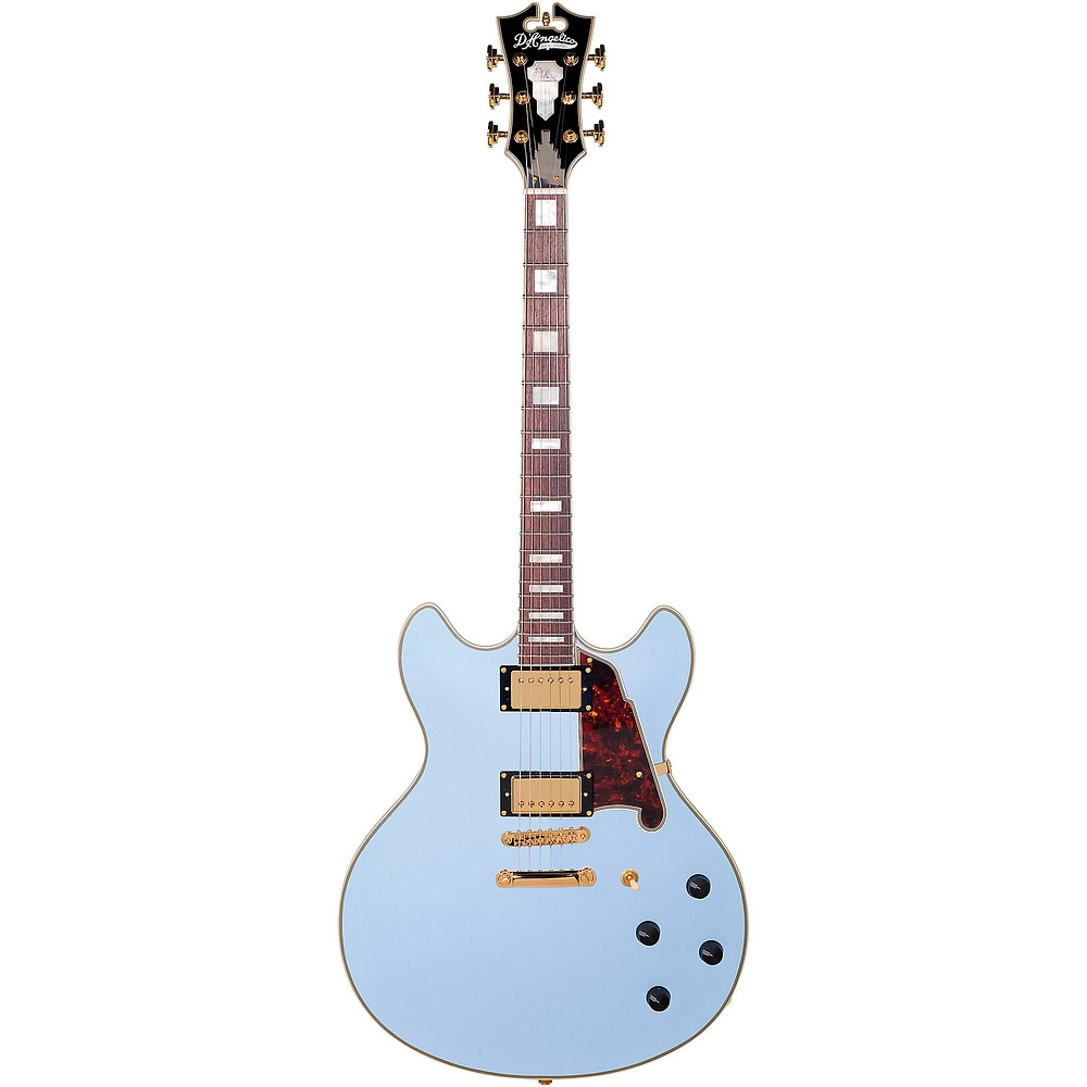 D’Angelico Deluxe LE DC Non FHole SemiHollowbody Blue Tortoise Refurbished