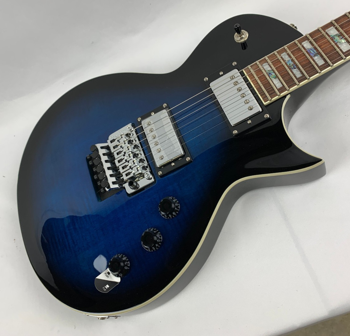 ESP LTD AS-1 FR FM Alex Skolnick Black Aqua Sunburst Guitar + Case B-Stock Korea