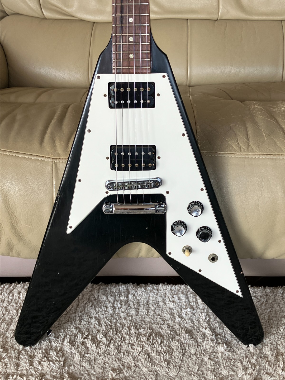 1996 Gibson Flying V Ebony Black with original hard case Used electric guitar
