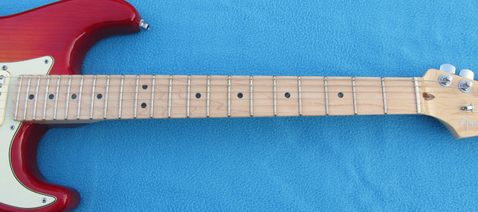Fender American Deluxe ASH Stratocaster 2013-N3 Pickups-Maple-Aged Cherry-L@@K!