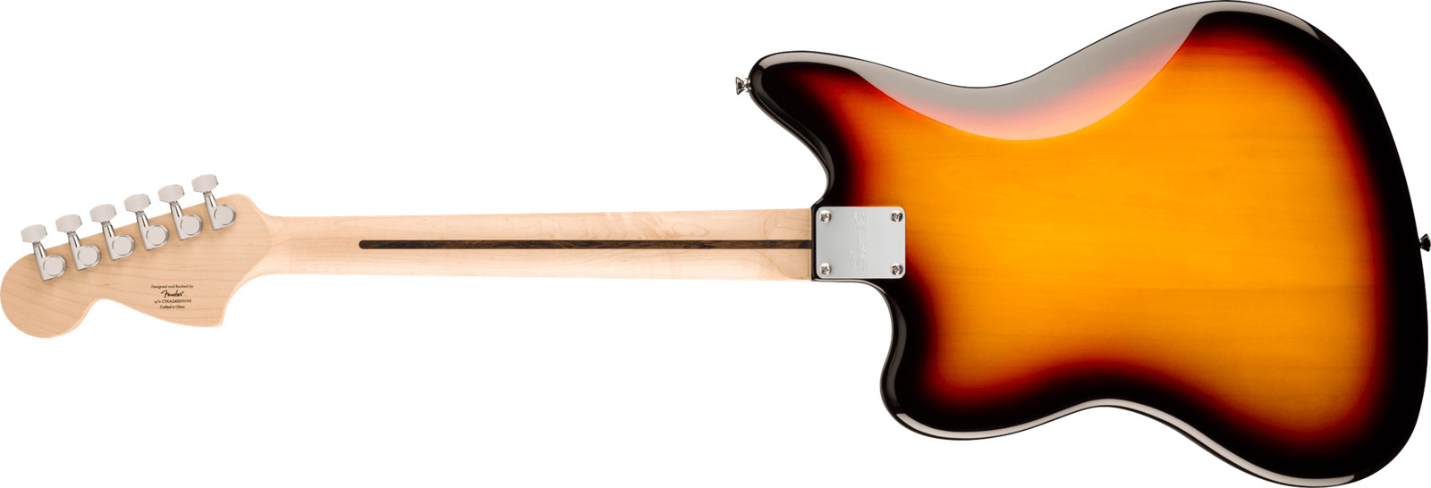 Squier Affinity Series Jaguar®, Laurel Fingerboard, Black Pickguard – 3-Color