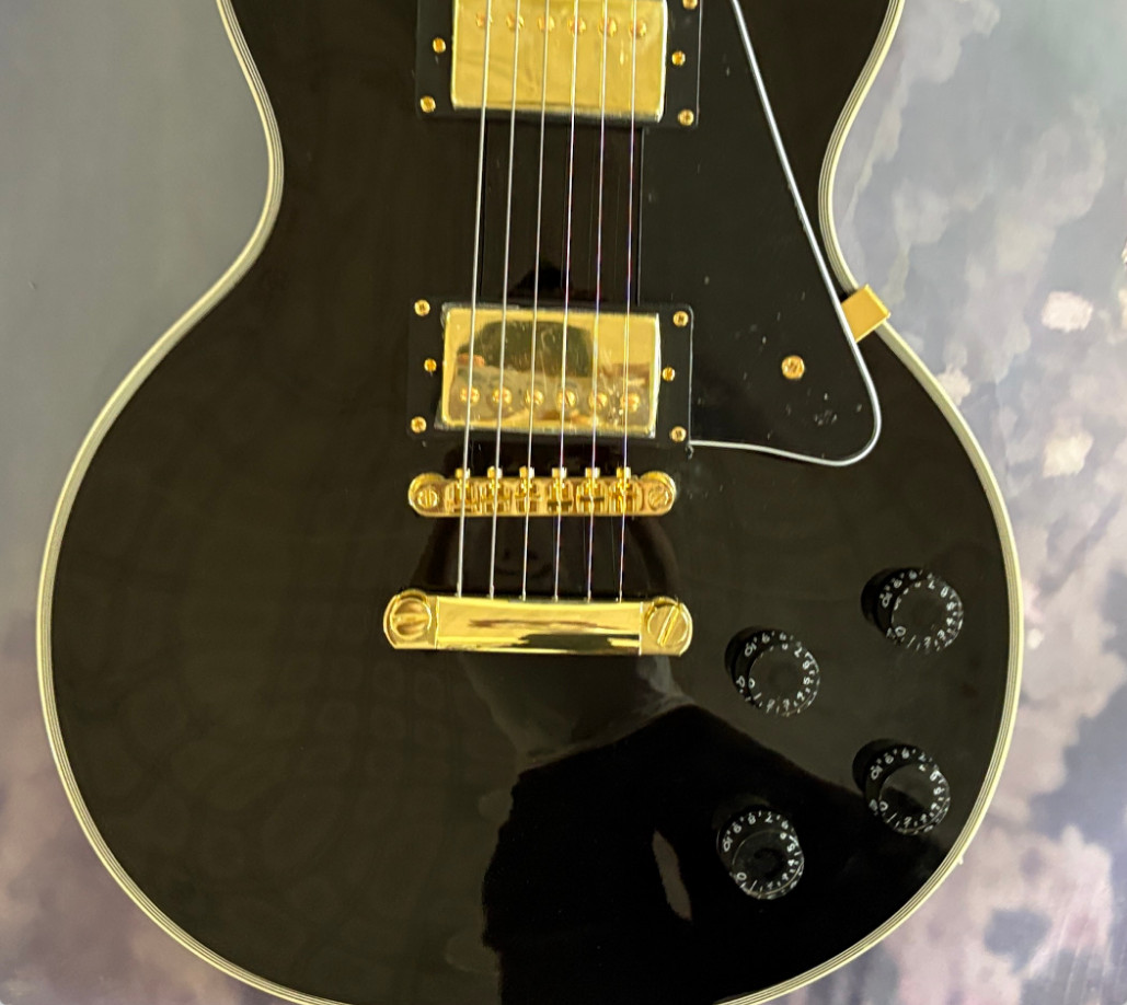 2003 Custom Black Beauty Electric guitar Solid Mahogany Body 22 Frets Hot sale