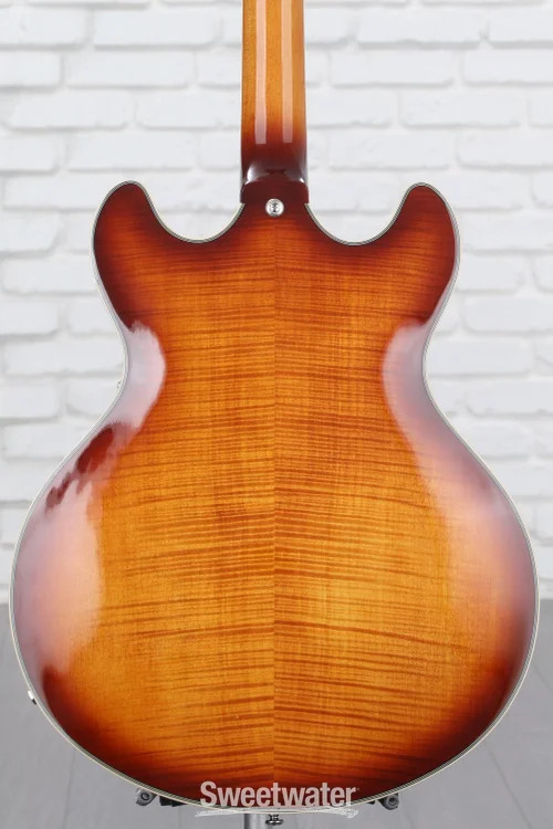 D’Angelico Premier DC Electric Guitar – Dark Iced Tea Burst with Stopbar