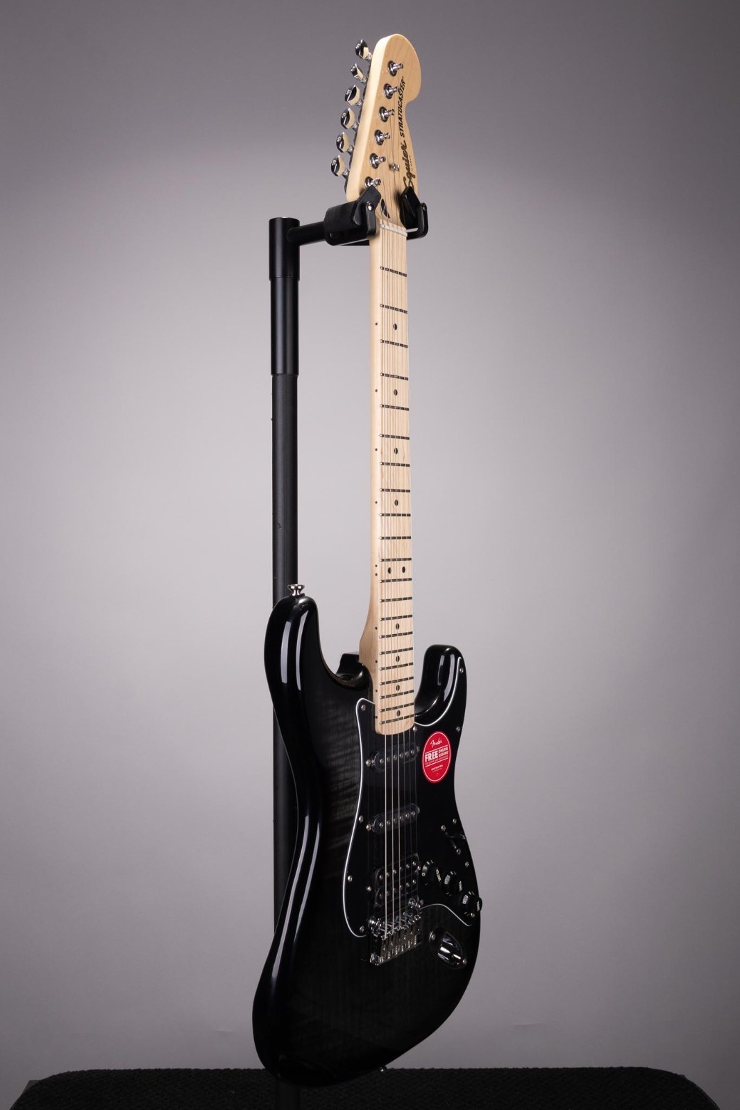 Squier Affinity Series Stratocaster FMT HSS Electric Guitar – Black Burst