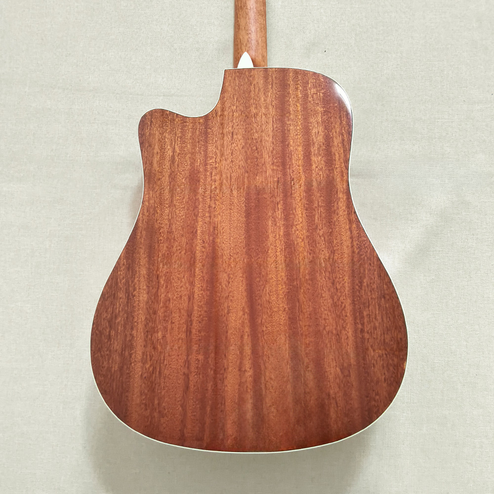 41″ Cutaway Acoustic Guitar Spruce Layered Top Mahogany Neck in Natural Gigbag