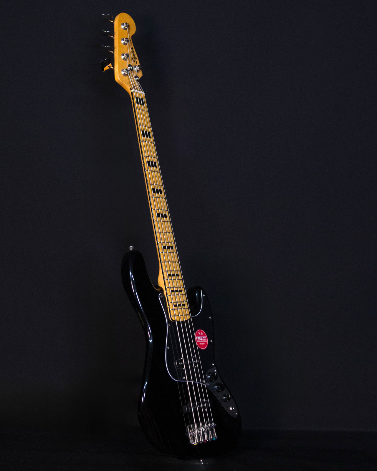 Squier Classic Vibe ’70s Jazz Bass V, Maple FB, Black