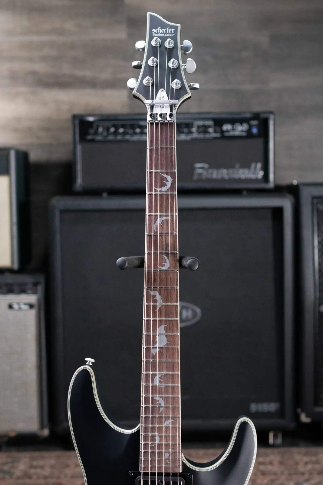 Schecter Damien Platinum-6 FR S Electric Guitar – Satin Black
