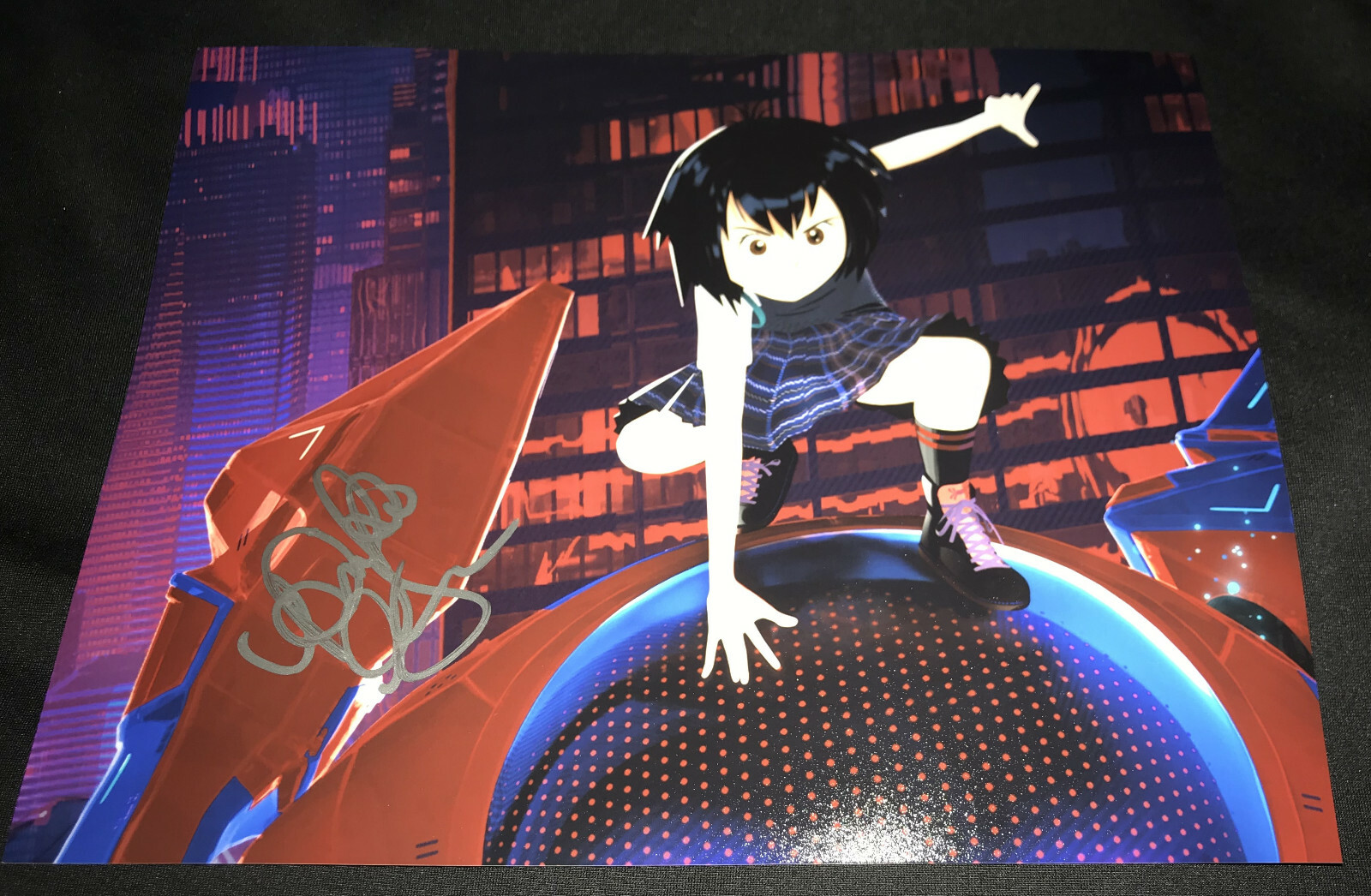 Kimiko Glenn signed Spiderman into SpiderVerse Poster Peni Parker 8×10 photo