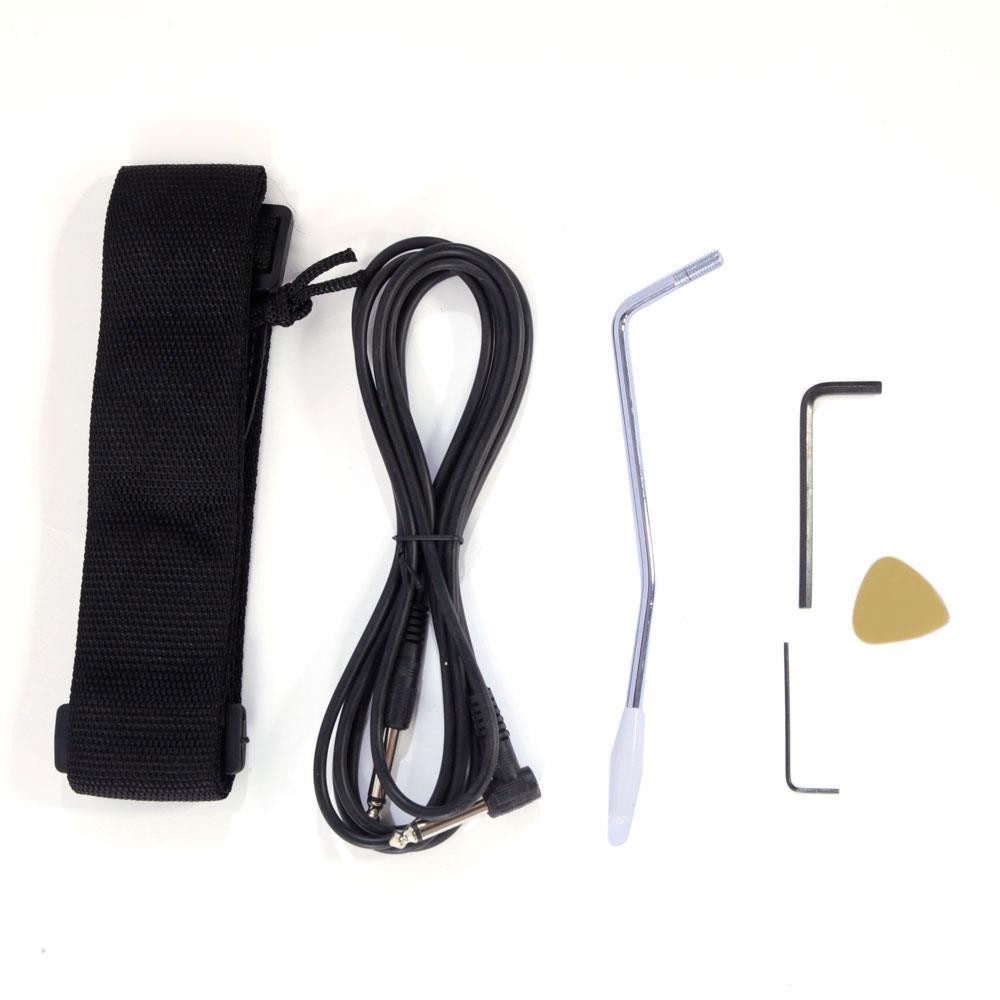 Electric Guitar Beginner Kit 39 Inch Full Size Black, Starter Package with Bag