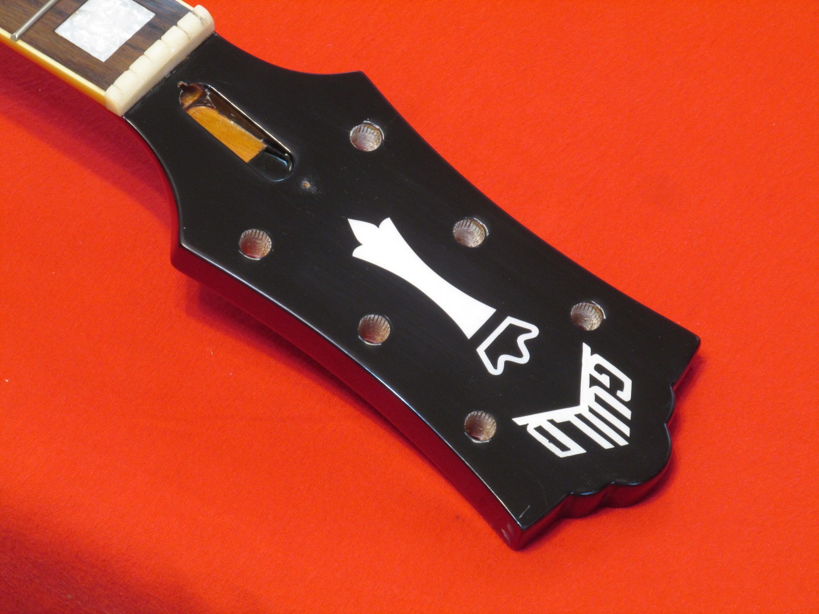 2020s Guild S-100 Polara Guitar Body Neck – See-Through Cherry Red