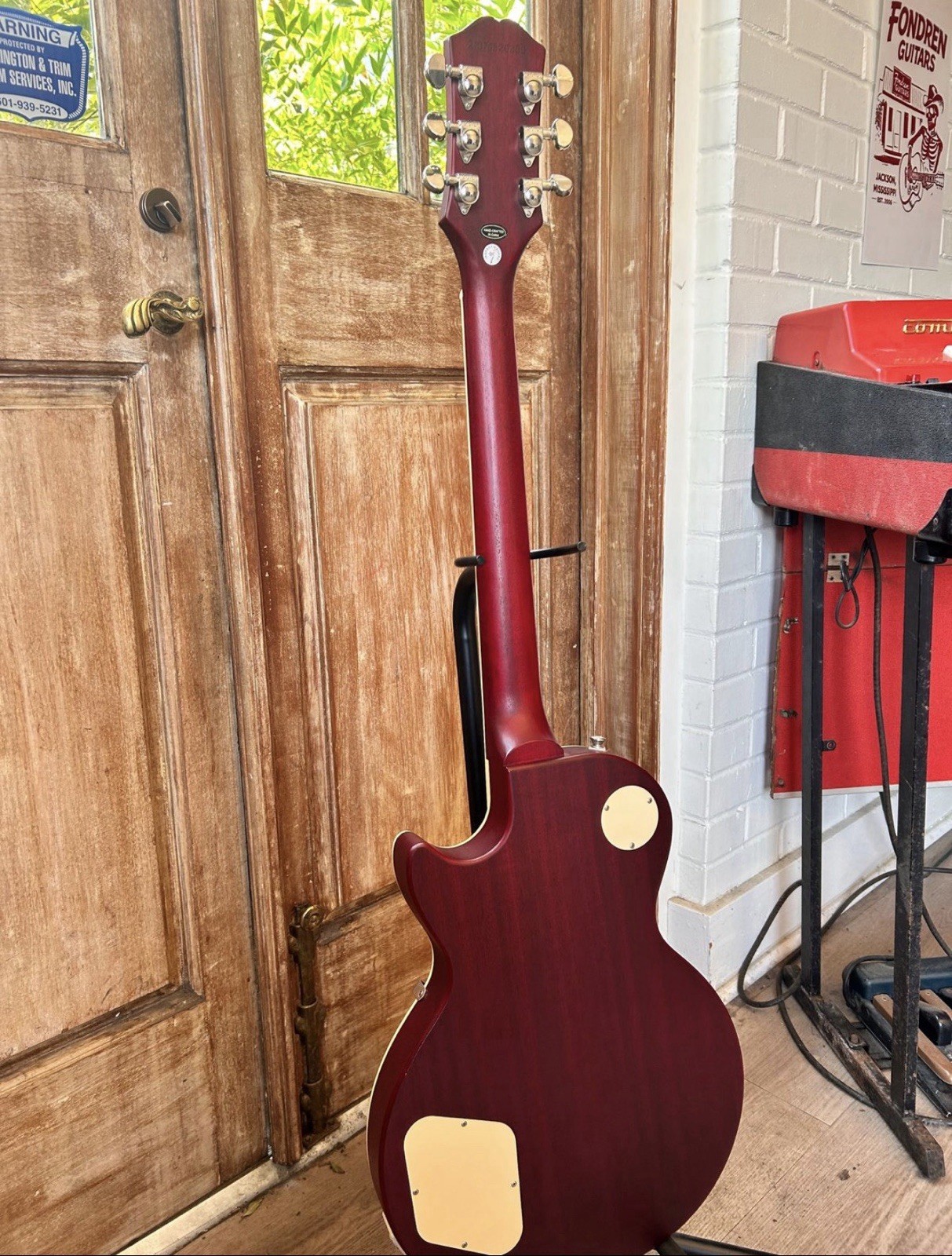 2019 Epiphone Les Paul Traditional Pro IV Worn Wine Red Electric Guitar
