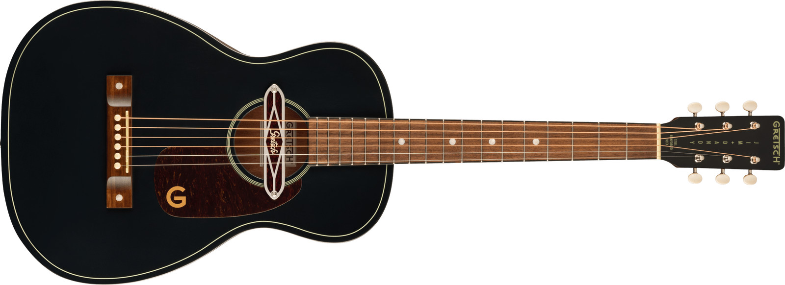 Gretsch Deltoluxe Parlor Black Acoustic-Electric Guitar