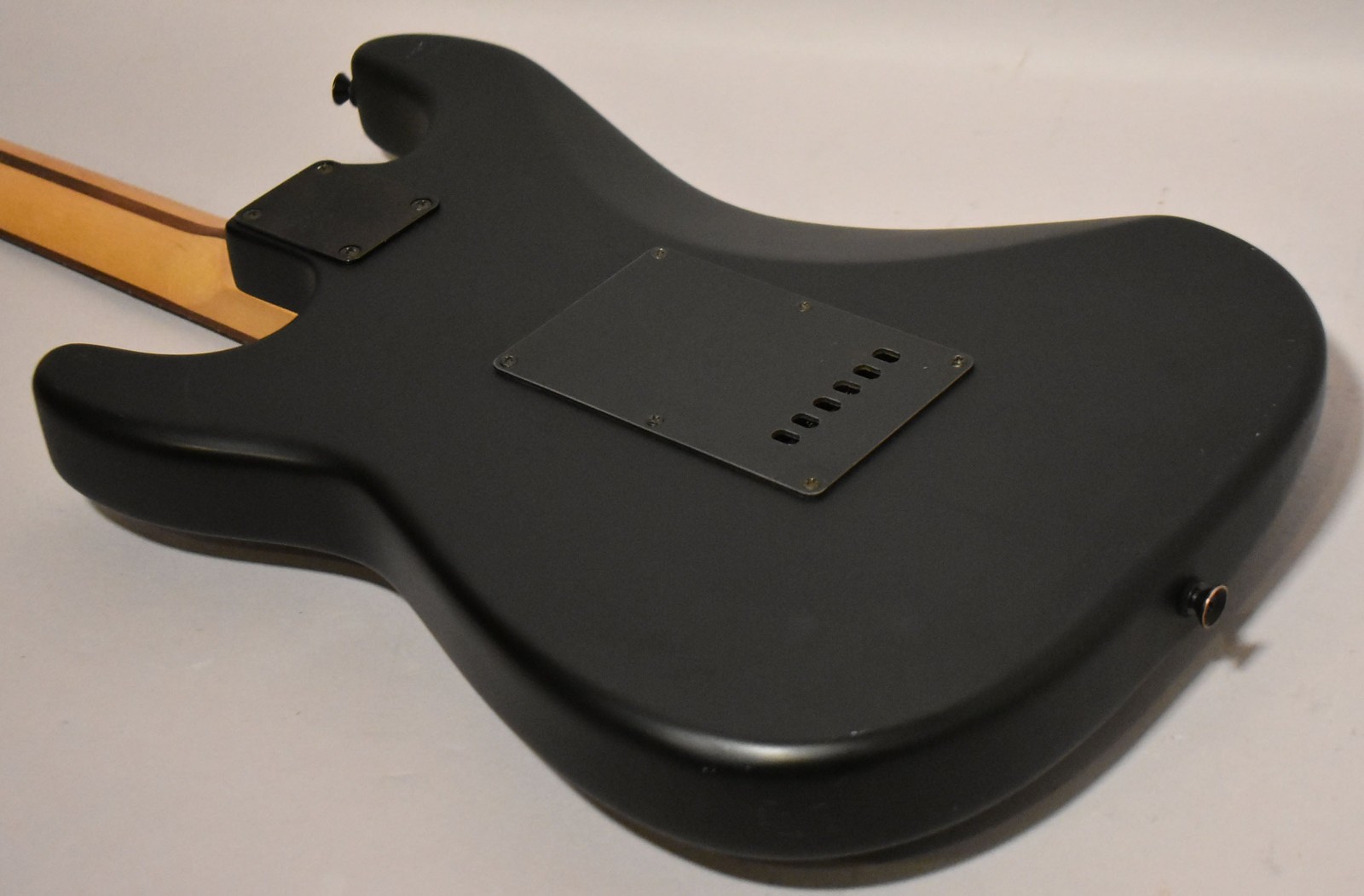 2001 Squier Standard Stratocaster Satin Black Solid Body