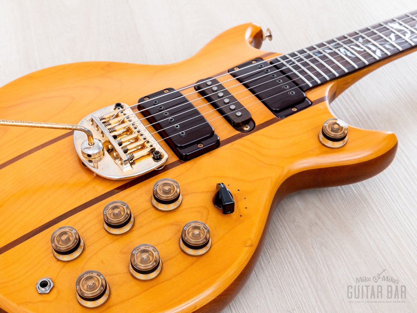 1980 Greco GO-III Speed Way Non-Catalog Set Neck HSH Vintage Guitar Natural