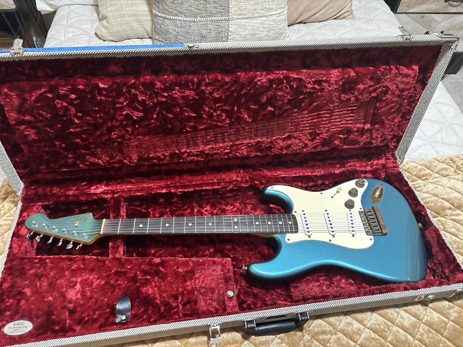 Greco Stratocaster 1981 RH 6-String Solid Body Blue, Rosewood, Hardcase