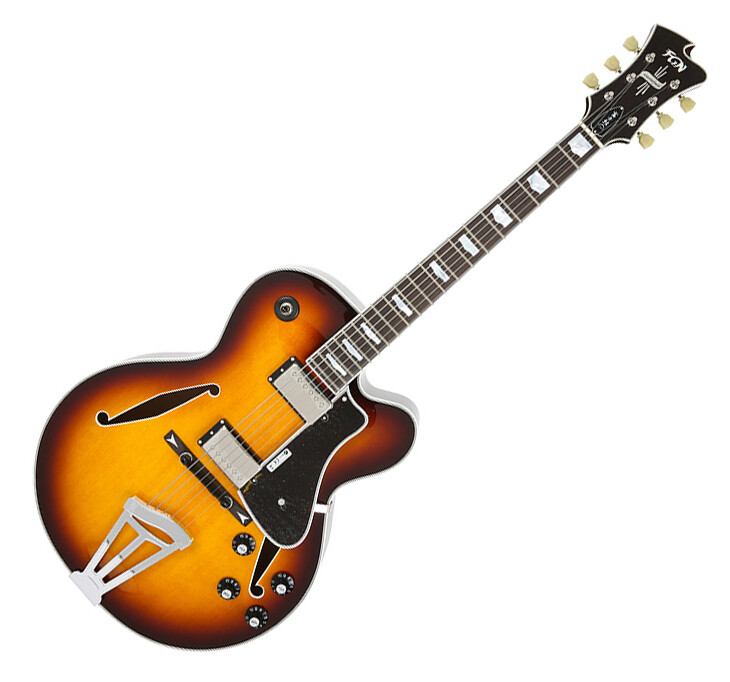 Fujigen Masterfield Archtop Hollow Body Electric Guitar MFA-HH Sunburst