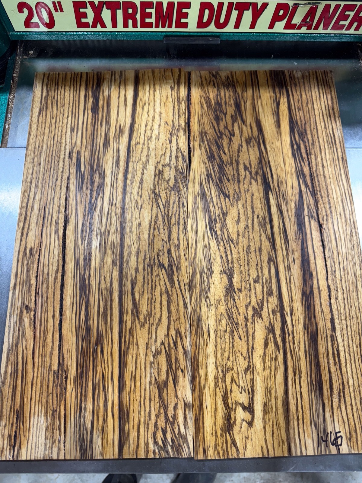 GUITAR TOP LUTHIER WOOD ZEBRAWOOD 19X16.5X5/16 #1465