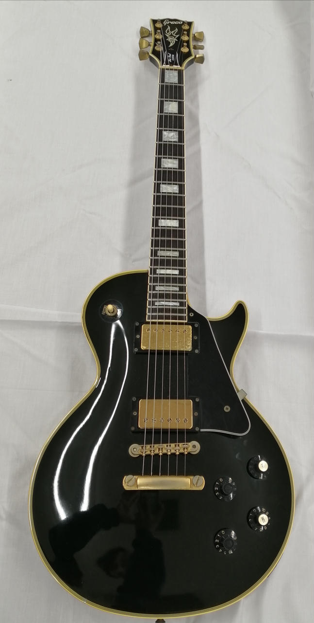 Greco Egw-800 Lp Custom Type Black Electric Guitar Made In Japan *Dzv27